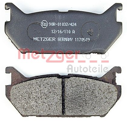METZGER 1170549 Bremsbelagsatz, Scheibenbremse